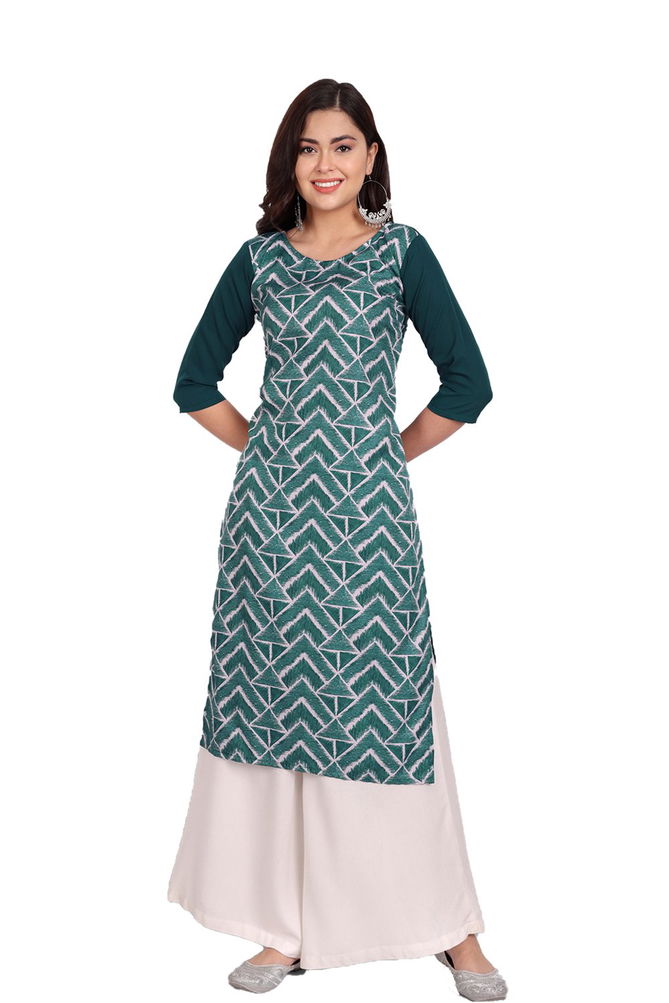 Crape Kurti 2 Daily Wear Wholesale Printed Kurtis
